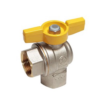 R783G Шаровый кран угловой 3/4"ММ желтая бабочка Giacomini R783G Шаровый кран угловой 3/4"ММ желтая бабочка Giacomini