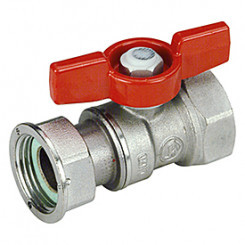 R251P Шаровый кран с накидной гайкой  1/2"М бабочка  Giacomini 250serie