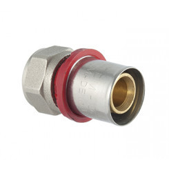1626 Пресс-муфта с накидной гайкой 16х1/2" TDM Brass 1626 Пресс-муфта с накидной гайкой 16х1/2" TDM Brass