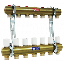 R553D Коллектор 1"х3/4"Ek. для радиат. отопл, 7 контуров Giacomini R553D Коллектор 1"х3/4"Ek. для радиат. отопл, 7 контуров Giacomini