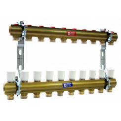 R553D Коллектор 1"х3/4"Ek. для радиат. отопл, 10 контуров Giacomini R553D Коллектор 1"х3/4"Ek. для радиат. отопл, 10 контуров Giacomini