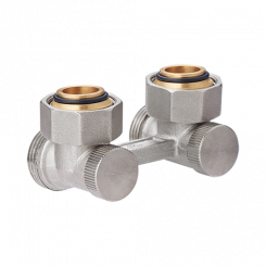 TR.420 Узел нижнего подключения двухтрубный, угловой 3/4"x3/4"Ek.  MVI