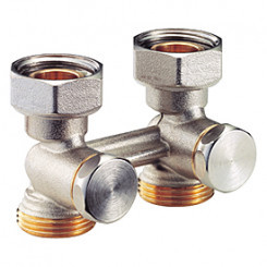 R387 Узел нижнего подключения двухтрубный, прямой 1/2"x3/4"Ek. Giacomini R387 Узел нижнего подключения двухтрубный, прямой 1/2"x3/4"Ek. Giacomini