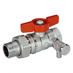 R259DS Шаровый кран американка со сливом 1/2" Giacomini 250serie R259DS Шаровый кран американка со сливом 1/2" Giacomini 250serie