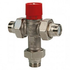 R156-1 Термосмесительный клапан 3/4" Kv1,8 с встроенными обратными клапанами Giacomini R156-1 Термосмесительный клапан 3/4" Kv1,8 с встроенными обратными клапанами Giacomini