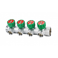 VM14624 Коллектор 1"х1/2" с вентил с 4-мя вых. ник. Varmega VM14624 Коллектор 1"х1/2" с вентил с 4-мя вых. ник. Varmega