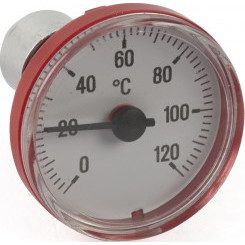 R540 Термометр для рукояток кранов 0-120 °C - красн. Giacomini R540 Термометр для рукояток кранов 0-120 °C - красн. Giacomini