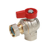 R781-P Шаровый кран угловой с накидной гайкой 3/4"М х3/4"М флажок  Giacomini