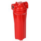 FMR12 Колба фильтра 10" для ГВС (красный корпус)  1/2"