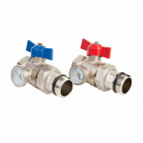 MC.412 Шаровые краны с термометром ( комплект 2 штуки) 1" MVI MC.412 Шаровые краны с термометром ( комплект 2 штуки) 1" MVI