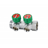 VMMM01-C06152 Коллектор 1"х3/4"Ek с вентил с 2-мя вых. ник. Varmega